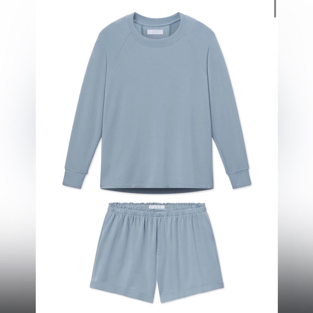 LAKE Relax Shorts Set in Mulberry